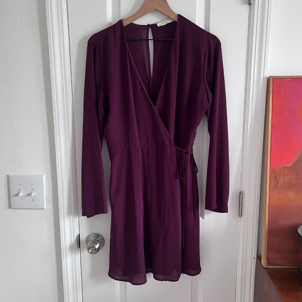 Lush Elly Nordstrom Chiffon Wrap Dress - Picture 2 of 7